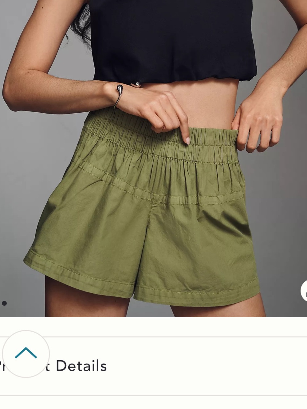 Pilcro - Woven Skirty Shorts in green